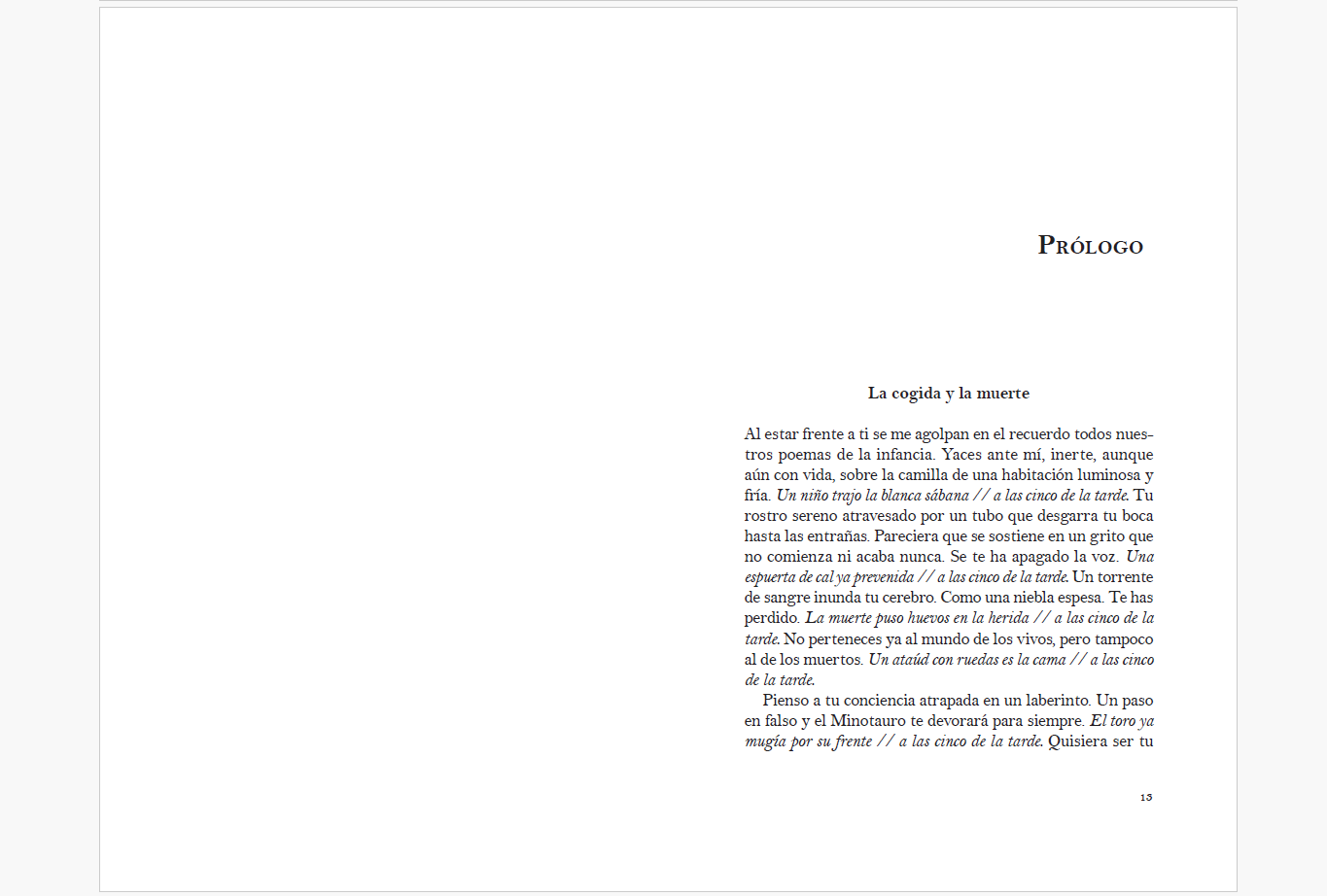 Estructura de las páginas preliminares e índice de un libro de no ficción.